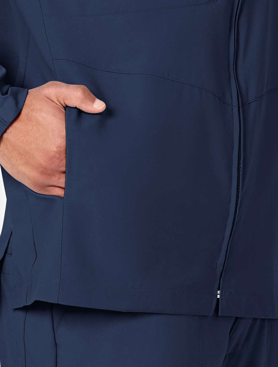 Wink W123 Men's Zip Front Warm Up Jacket #8355