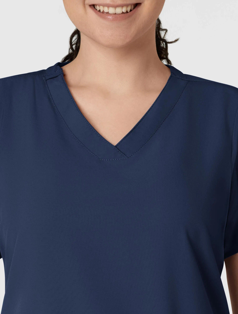 Wink W123 Women's Basic V-Neck Top #6255