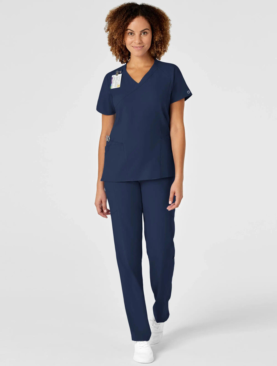 Wink W123 Women's Mock Wrap Top #6455