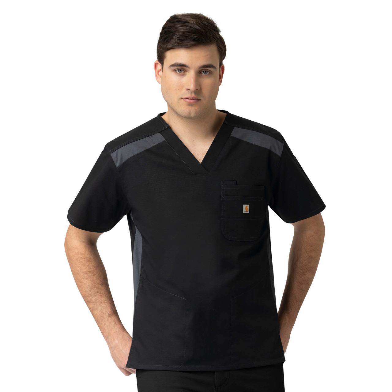 Slim Fit 6-Pocket Color Block Top 