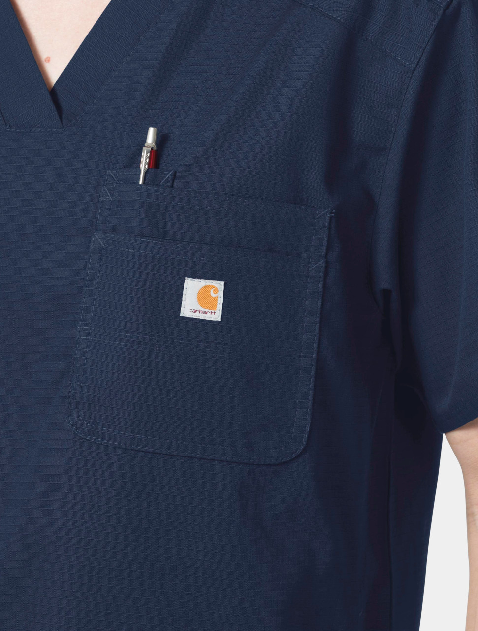 CARHARTT Rugged Flex Ripstop Men's Chest Pocket Scrub Top C16418