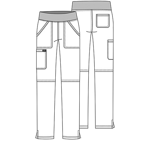 Pull-On Cargo Pant #WW110 Cherokee Workwear