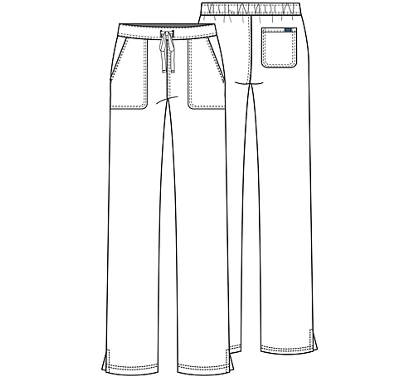 Mid Rise Drawstring Pant #WW005 Cherokee Workwear