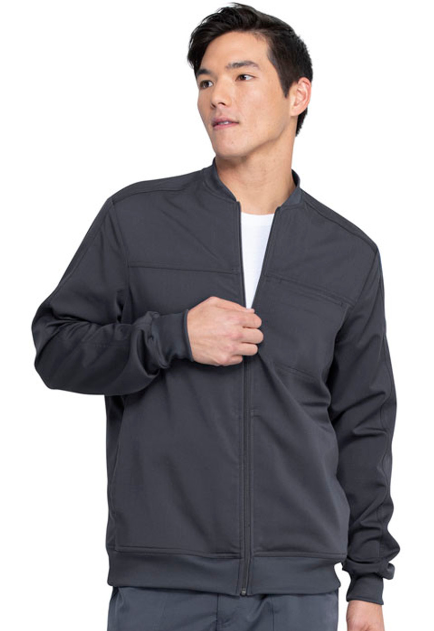 dri fit zip front bomber jacket with insert pockets