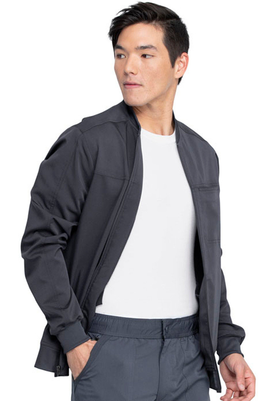 dri fit zip front bomber jacket with insert pockets