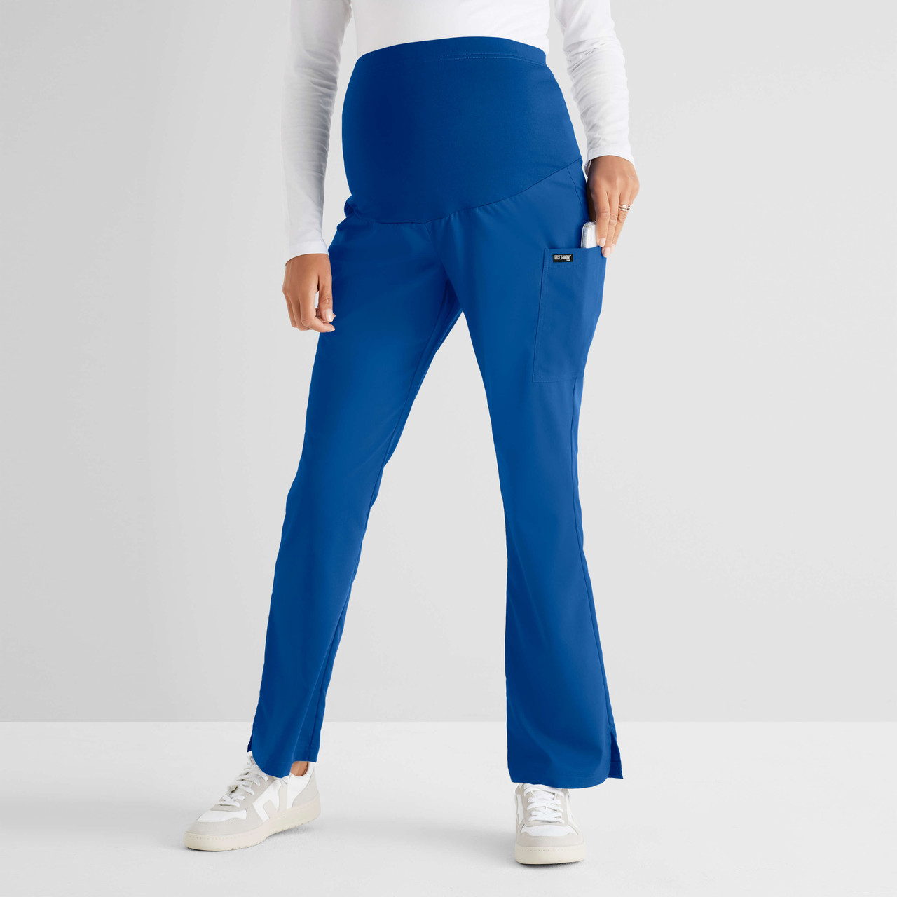 Grey's Anatomy Lilah Cargo Maternity Pant #GRP560 - The Uniform Outlet