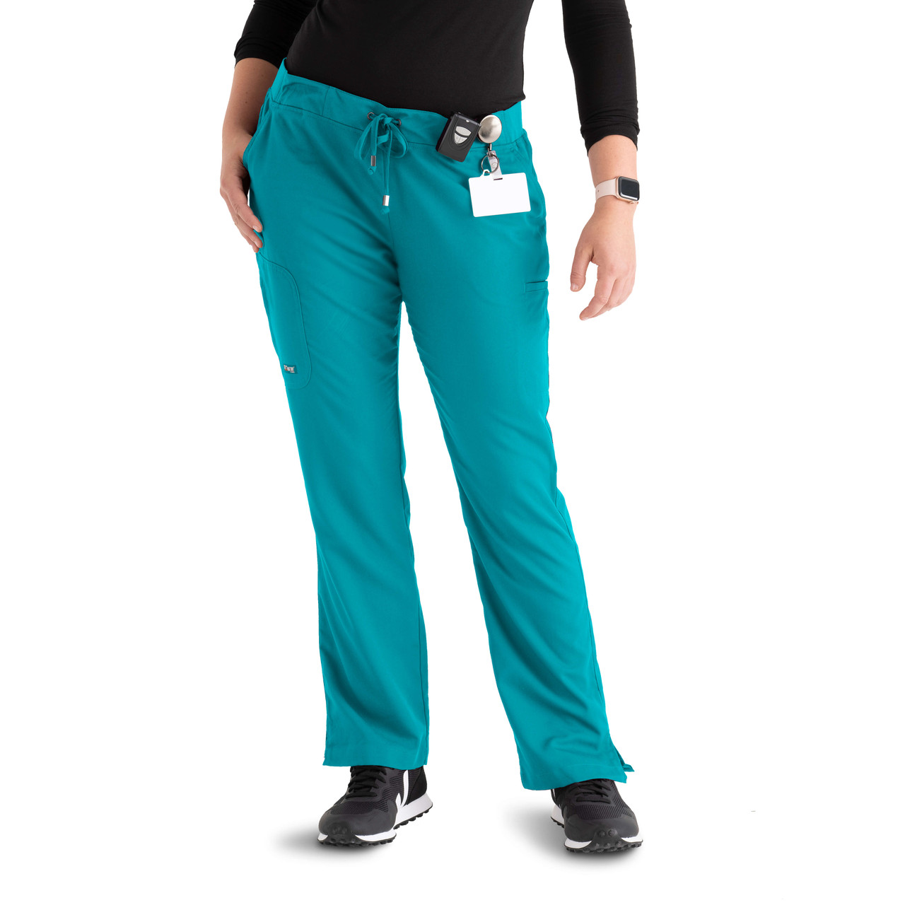 Barco Grey's Anatomy 4277 Women's 6 Pocket Tie Front Scrub Pant Black XXS  Tall : : Clothing, Shoes & Accessories