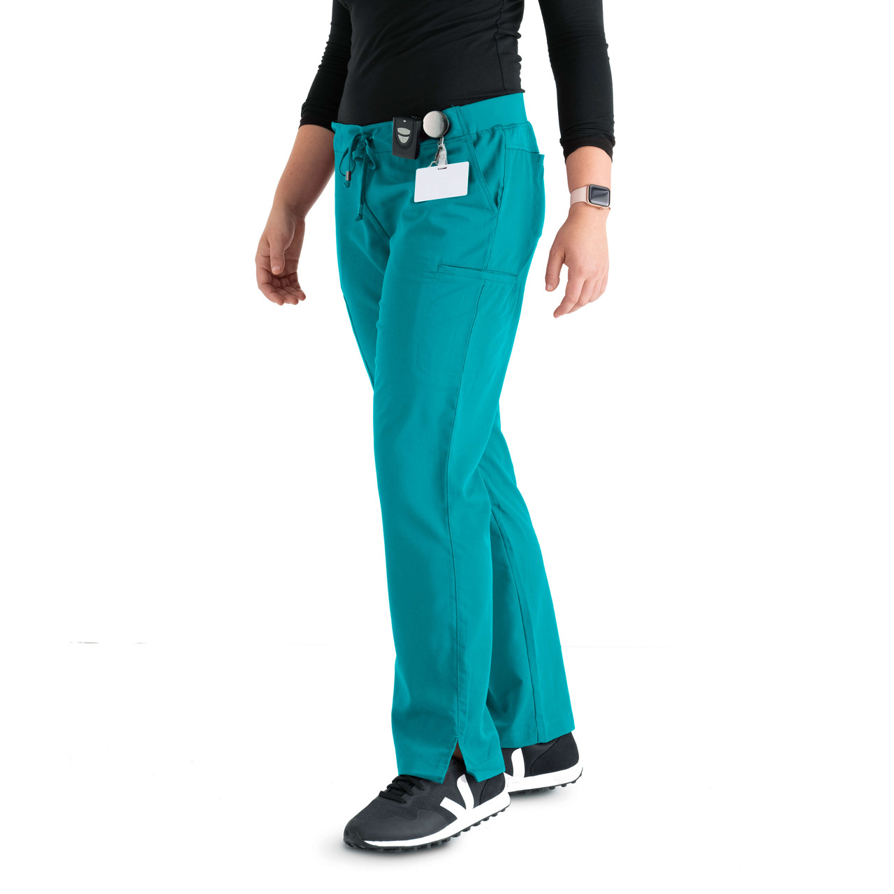Grey's Anatomy Mia Tie Front Cargo Pant #4277 - The Uniform Outlet