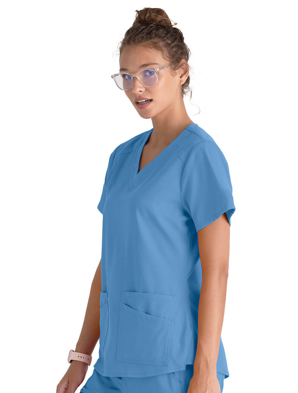 Womens Stretch Scrub Top, Healthcare Uniforms