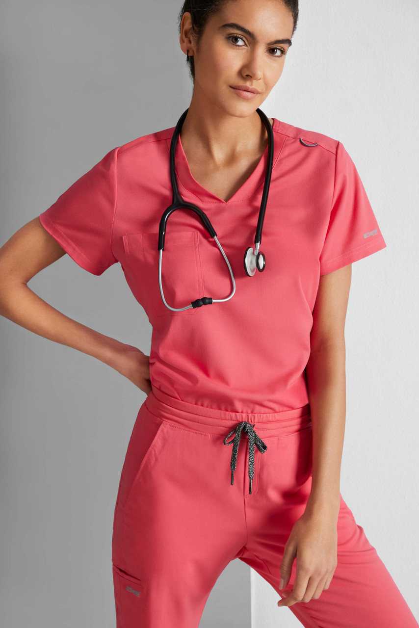 Grey's Anatomy Spandex Stretch Bree Tuck-In Top #GVST028 - The
