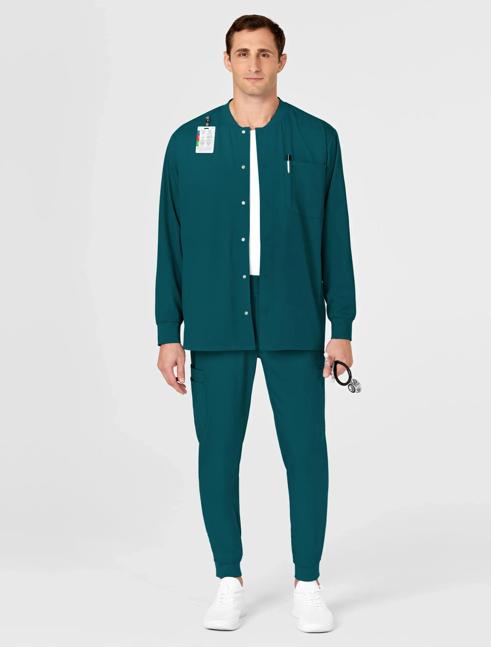 Wink Pro Men's Snap-Front Warm-Up Jacket #8319