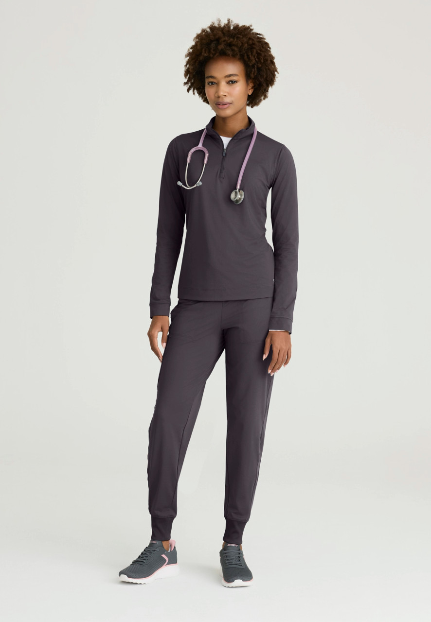 ウェア sugiko SKECHERS by BARCO Slip-ins Women's 5-Pocket Ribbed Cuff Scrub