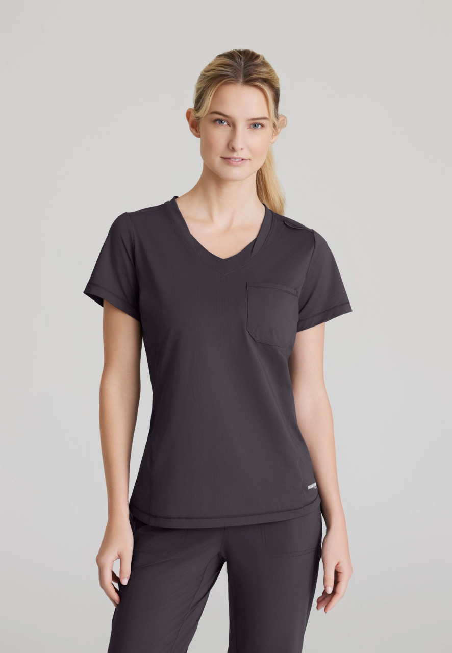 SKECHERS by BARCO Slip-ins Women's 1-Pocket V-Neck Scrub Top