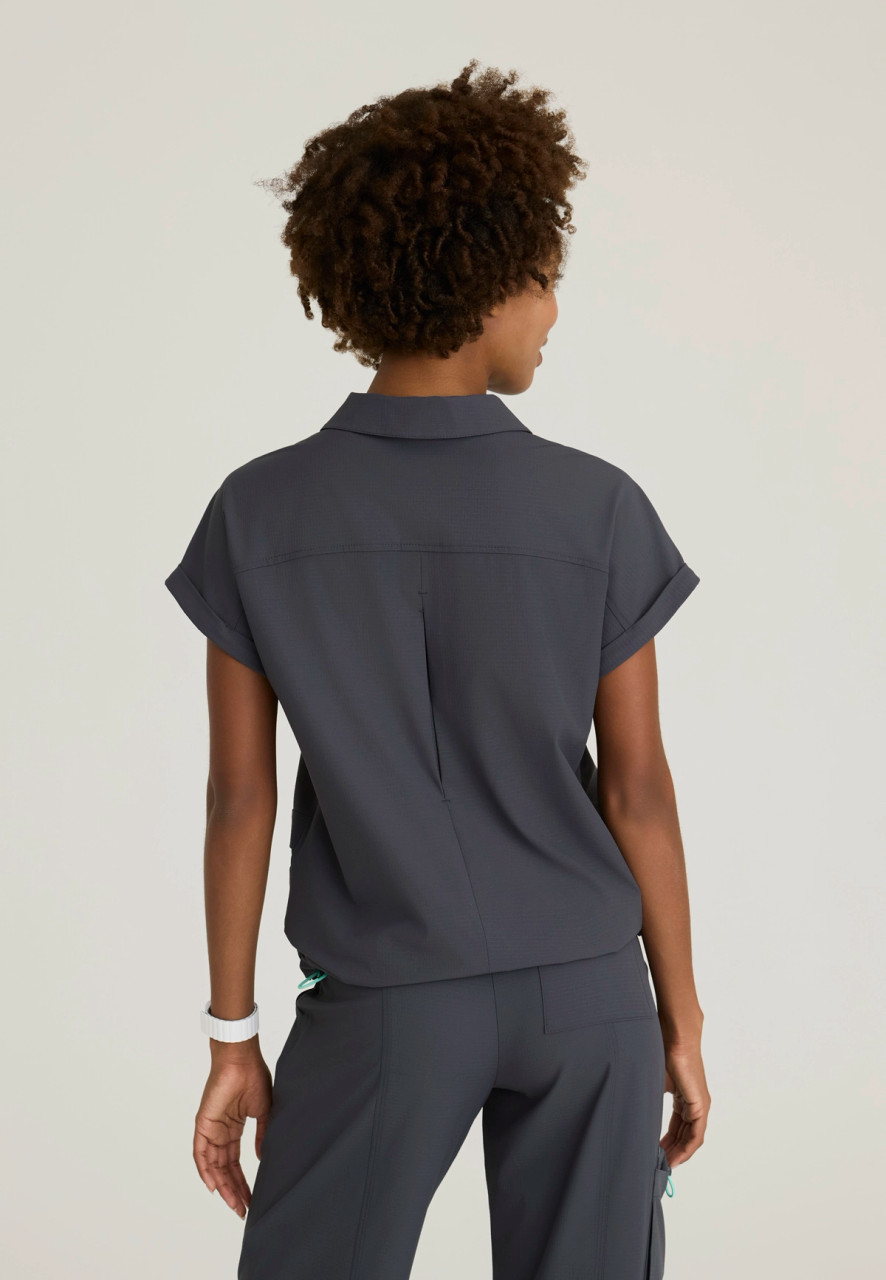 SKECHERS by BARCO Ripstop Women's Dolman Sleeve Collared Scrub Top