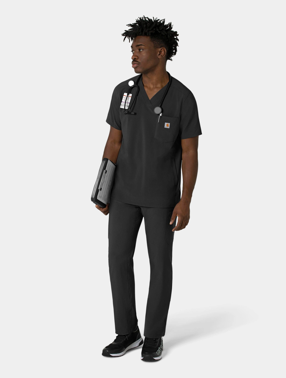 CARHARTT Cross-Flex Men's V-Neck Scrub Top C16410 - The Uniform Outlet