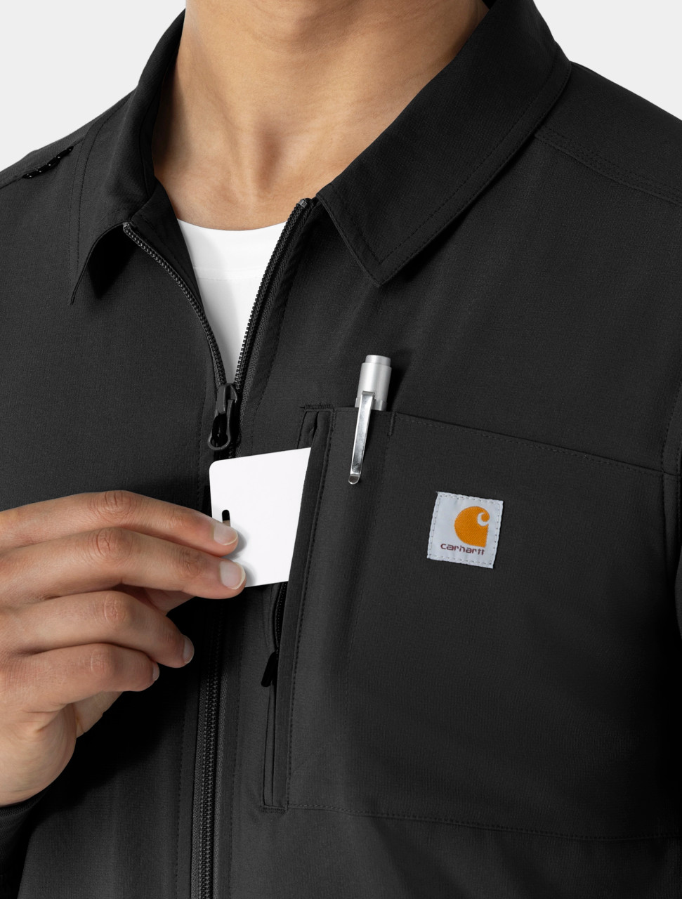CARHARTT Cross-Flex Men's Lightweight Scrub Jacket C86310 - The