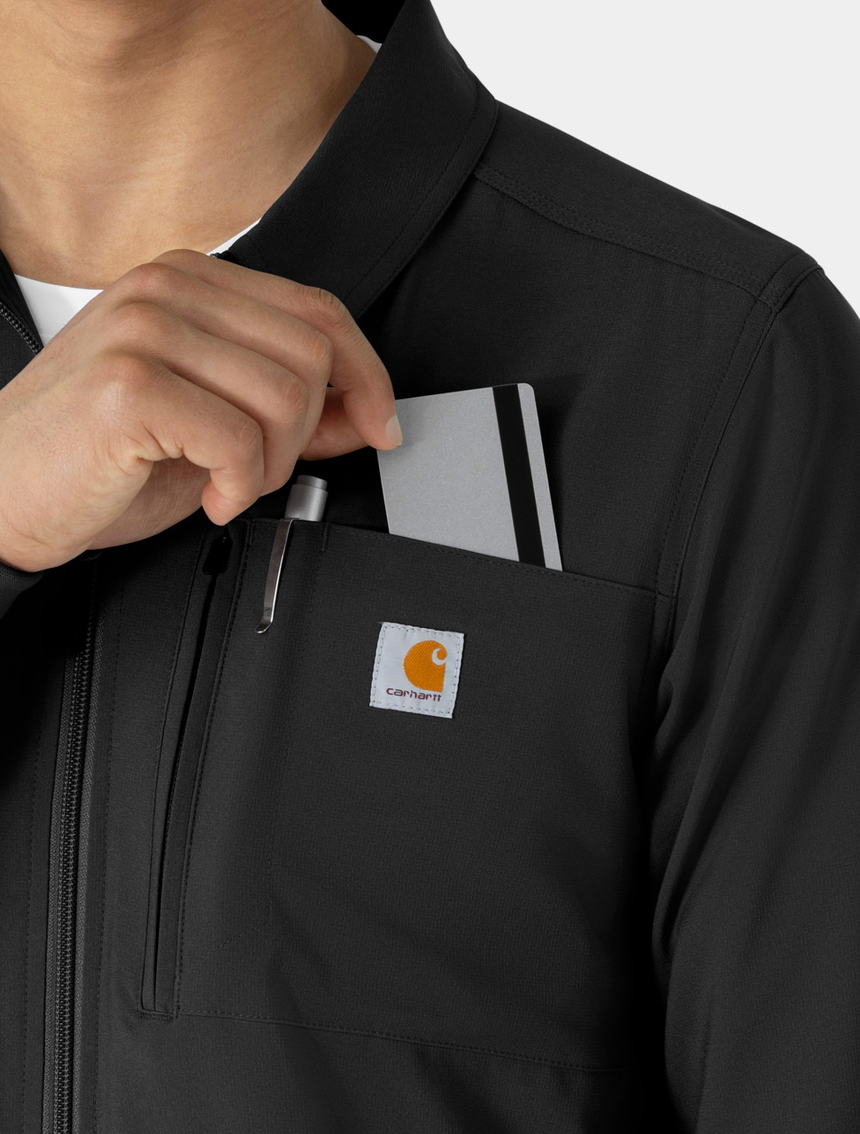 CARHARTT Cross-Flex Men's Lightweight Scrub Jacket C86310 - The