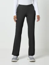 Front view of Healing Hands HH Works Women's Rachel Elastic Waist Pant #9500 in Black