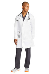 Healing Hands White Coat Men's Luke Full-Length Coat #5151