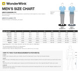 WonderWink Men's size chart
