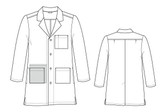 Wink WonderLab Men's Long Lab Coat #7302