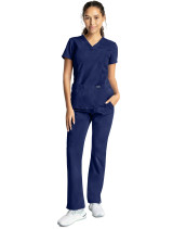 Scrub Sets for Woman Comfort 2 Piece v Neck Long Sleeve Medical Scrub  Shirts and Jogger Pants Solid Color Working Uniform Scrubs for Women Set  Jogger Pants Blue : : Fashion