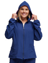 Front  view of Heartsoul scrubs women's zip front jacket #20310