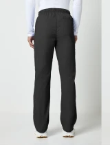 Back view of Cherokee Workwear Professionals Men's Fly Front Cargo Pant #WW190 in Black
