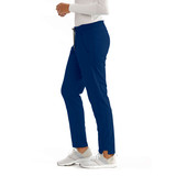 Left Side View of Grey's Anatomy Spandex Stretch Pant GVSP509 in Indigo