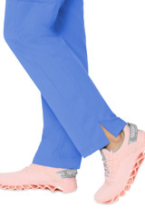 Leg View of Med Couture Touch Yoga Waist Pant 7725 in Ceil