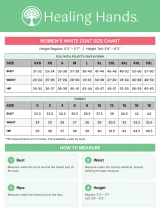 Size chart for Med Couture Amp Women's V-Neck Top #MC702