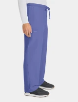 Right side view of Cherokee Workwear Originals Ultra Unisex Drawstring Straight Leg Cargo Scrub Pant CK280A in Ciel