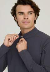 SKECHERS by BARCO Slip-ins Men's Quarter-Zip Long Sleeve Scrub Top SKT280