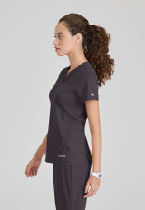 SKECHERS by BARCO Slip-ins Women's 4-Pocket Banded Collar Scrub Top SKT304