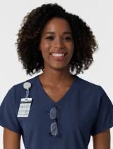 WINK Nurtur Women's 3-Pocket V-Neck Scrub Top 6180