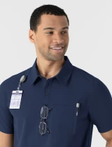 WINK Nurtur Men's 2-Pocket Polo Scrub Top 6580