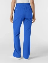 Back view of WINK Boundless Women's Bootcut Cargo Scrub Pant 5251 in Royal