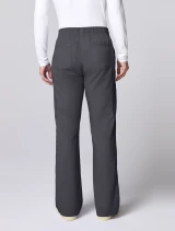 Back view of Cherokee Workwear Revolution Men's 12-Pocket Straight Leg Cargo Scrub Pant CK00001 in Pewter