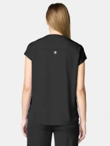 Back view of Healing Hands HH Works Women's Dolman Scrub Top HH00050 in Black