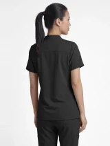 Back view of Healing Hands HH Works Women's Macy Scrub Top HH650 in Black