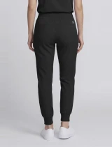 Back view of Healing Hands HH Works Women's Rhea Jogger Scrub Pant HH050 in Black