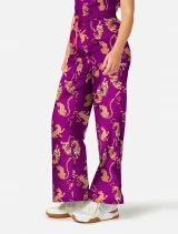 Side view of Med Couture Amp Women's Wide Leg Scrub Pant MC00016 in Into The Wild