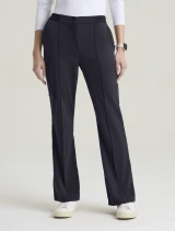Front view of Grey's Anatomy by Barco Cultivate Women's Spring Scrub Pant GRGP740 in Steel