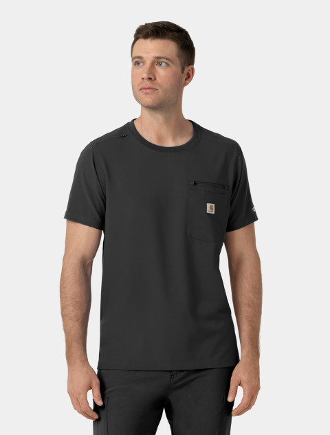 CARHARTT Cross-Flex Men's Henley Scrub Top C16310 - The Uniform Outlet
