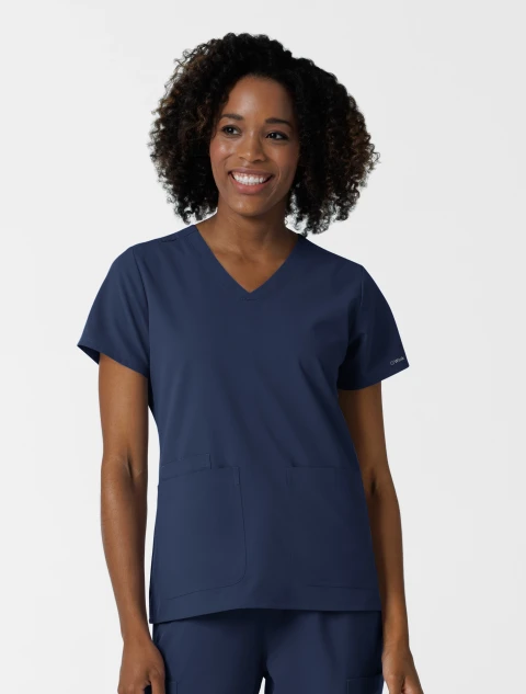 WINK Nurtur Women's 3-Pocket V-Neck Scrub Top 6180