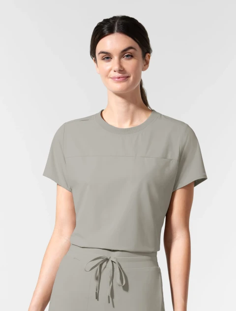 WINK Aura Women's Tuckable Crew Neck Scrub Top 6170