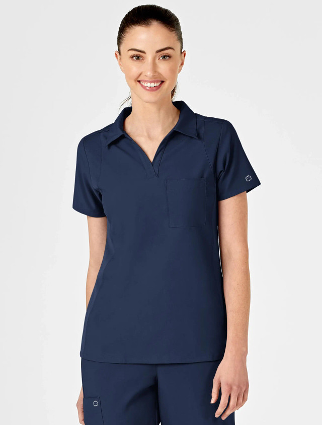 Wink W123 Women's Collar Top #6955