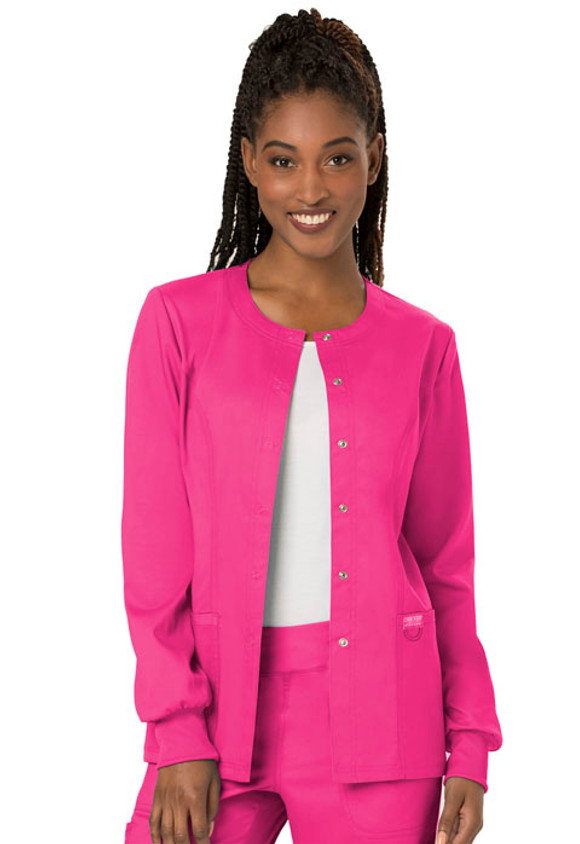 Cherokee Workwear Revolution Women's Snap Front Jacket #WW310