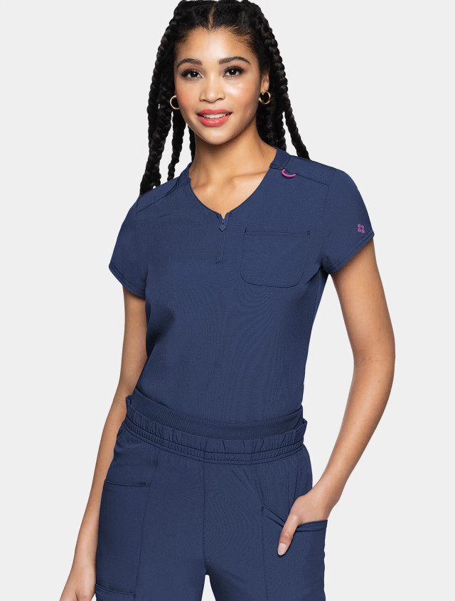 トップス Majf Med Couture Amp Women's Quarter Zip Tuck-In Top #MC705