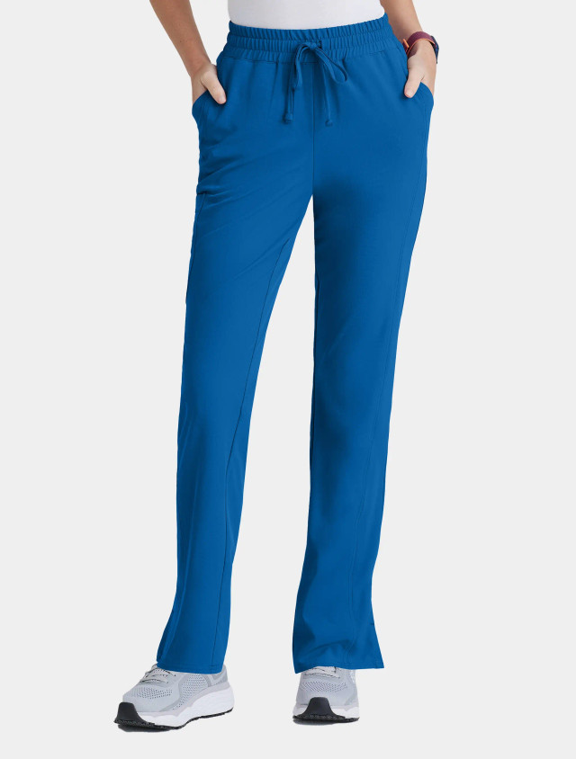 Front view of the Skechers by Barco women's scrub pant #SKP623 in royal.